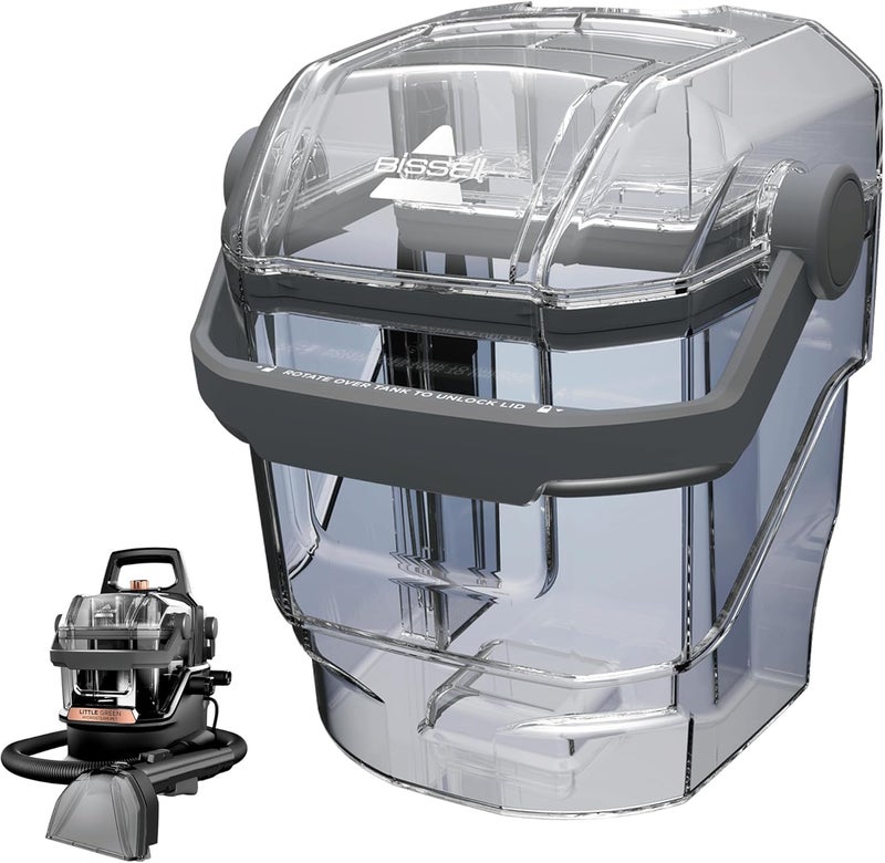 Replacement Dirty Tank Assembly for Bissell Little Green HydroSteam Carpet Cleaners - Fits Models # 3618, 3605, 3532, Clear